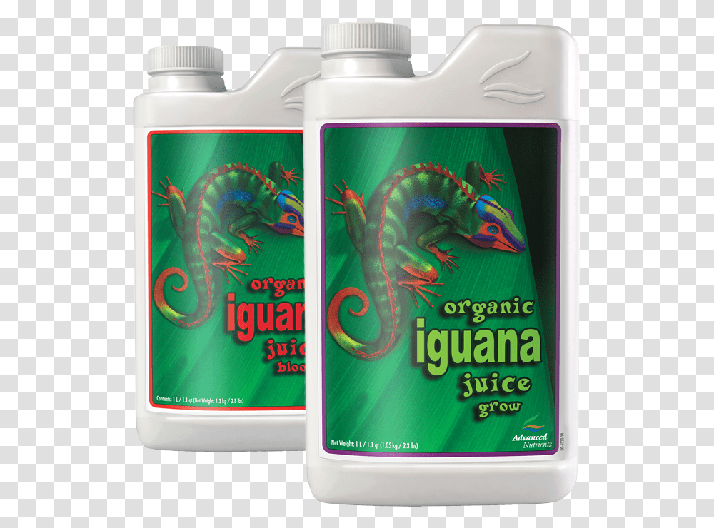 Advanced Nutrients Iguana Juice Bloom Grow Organic Iguana Juice Grow, Bottle, Shampoo, Cosmetics, Lotion Transparent Png