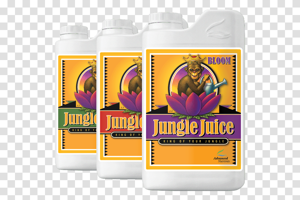 Advanced Nutrients Jungle Juice Grow Micro Bloom 1l Advanced Nutrients Jungle Juice Grow, Bottle, Cosmetics, Lotion, Plant Transparent Png