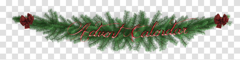 Advent Calendar Garland Wreath, Tree, Plant, Conifer, Ornament Transparent Png