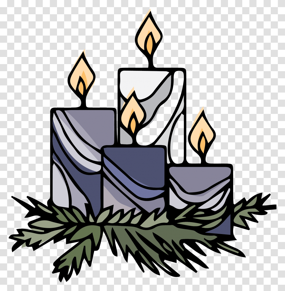 Advent, Candle, Light, Fire, Wedding Cake Transparent Png