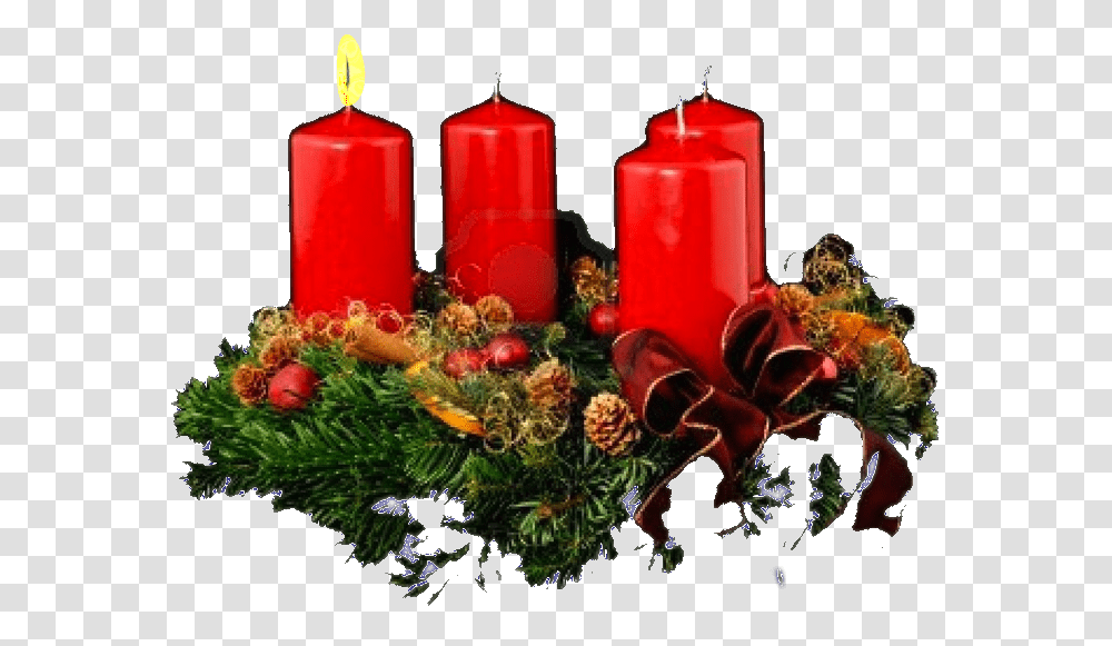 Advent Candle, Wreath Transparent Png