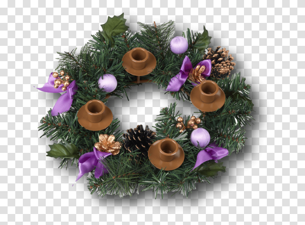 Advent St Thomas More Books & Gifts Purple Ribbon Advent Wreath Transparent Png