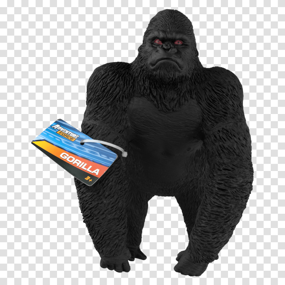 Adventure Force Soft Gorilla Toy Black Designed For Ages, Ape, Wildlife, Mammal, Animal Transparent Png