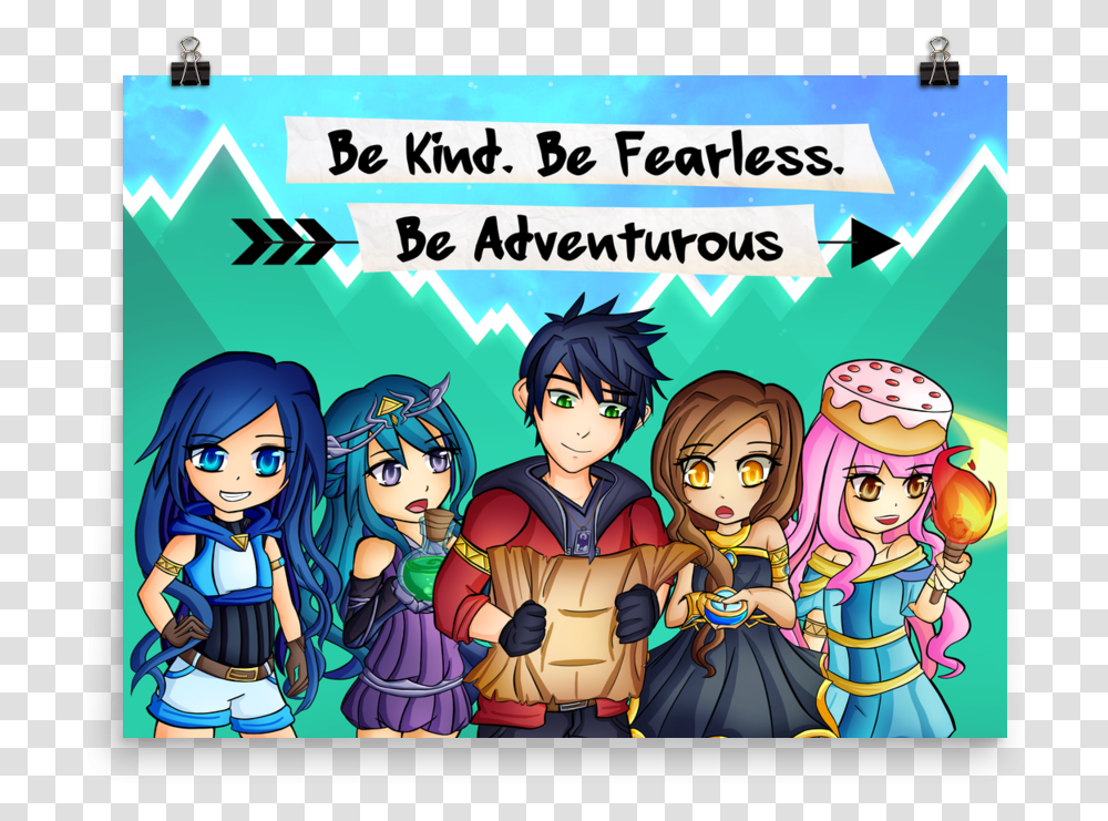 Adventure Poster Funneh And The Krew Poster, Comics, Book, Manga, Person Transparent Png