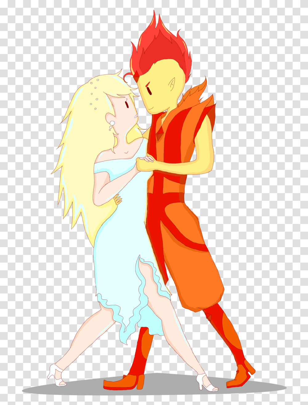 Adventure Time And Flame Prince Image Finn And Fire Prince, Person, Performer, Leisure Activities Transparent Png