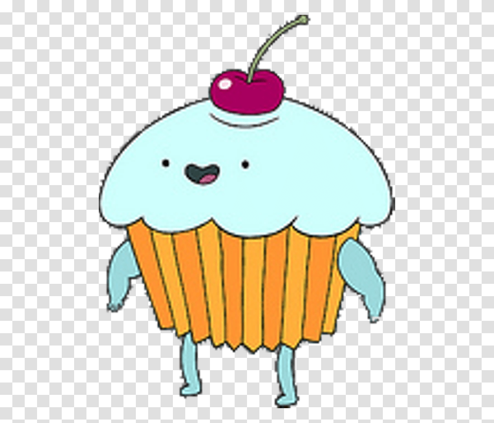 Adventure Time Characters Food, Cupcake, Cream, Dessert, Creme Transparent Png