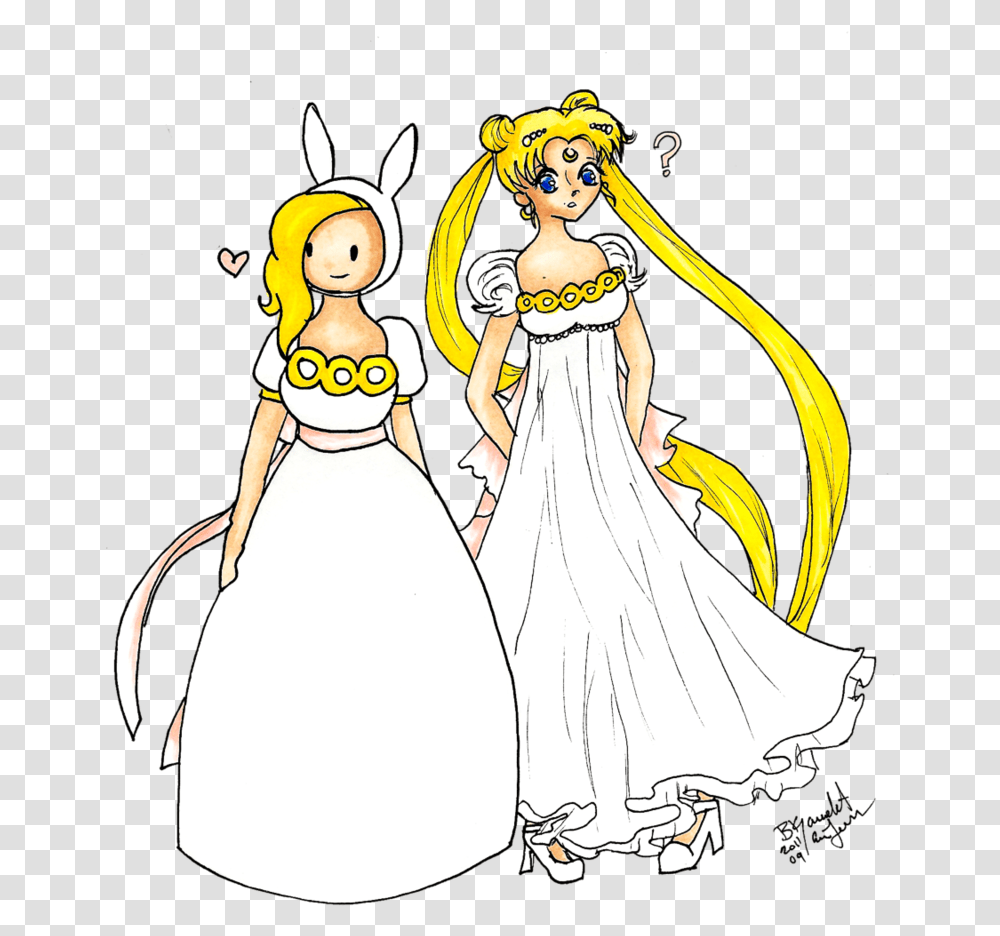 Adventure Time Fionna Dress Sailor Moon, Snowman, Drawing Transparent Png