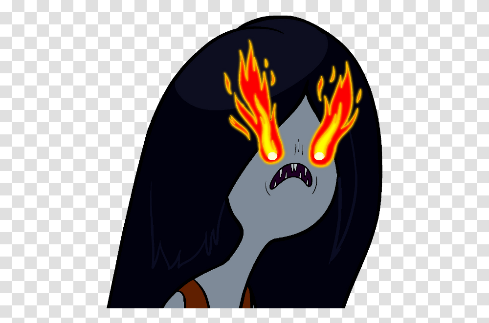 Adventure Time Marceline Fire Eyes Cartoon Fire In Eyes, Flame, Hand, Clothing, Apparel Transparent Png