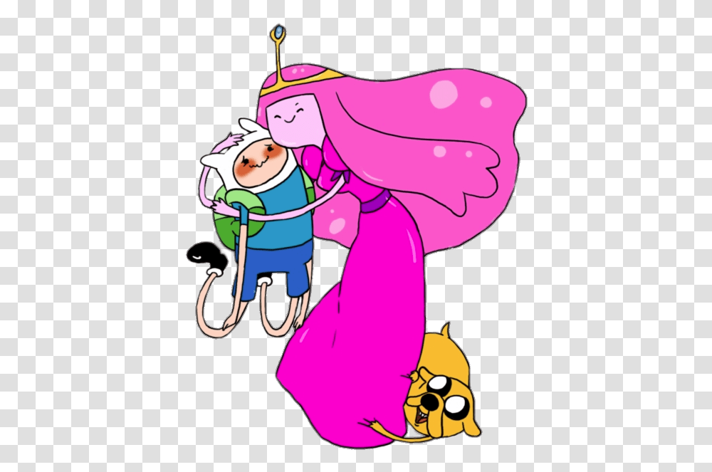 Adventure Time Princess Bubblegum Hugging Finn Adventure Time Finn Jake Bubblegum, Apparel Transparent Png