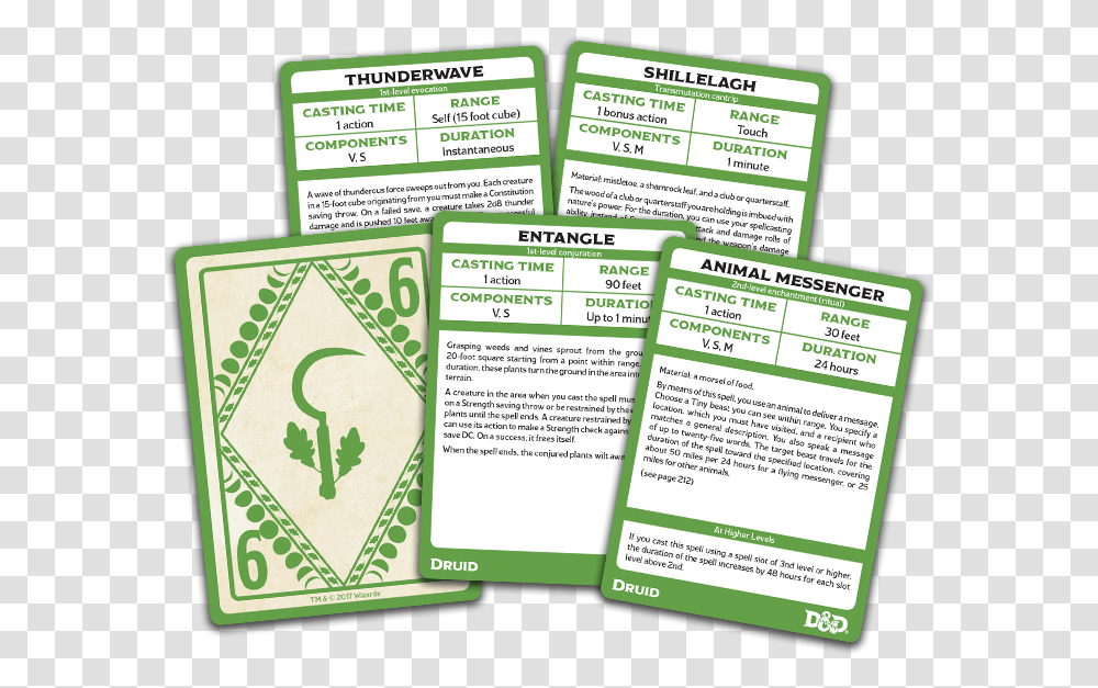 Adventurers Kit - Dungeons Dragons Spellbook Cards Druid, Advertisement, Poster, Flyer, Paper Transparent Png