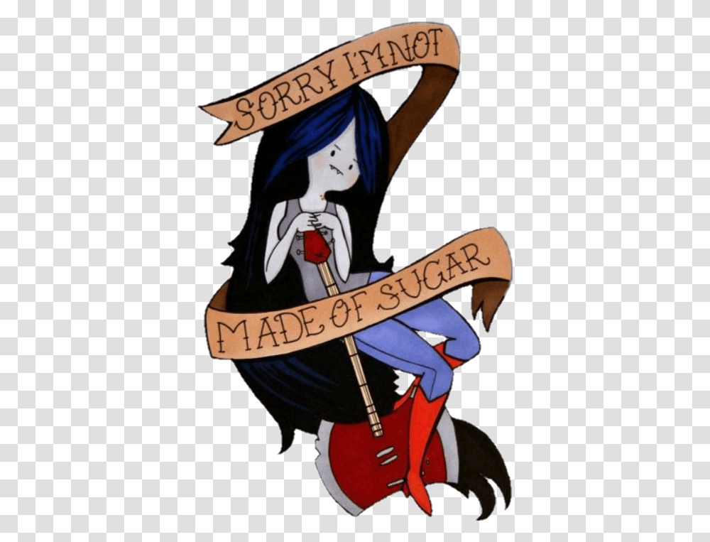 Adventuretime Marceline Marceline Sorry I'm Not Made Of Sugar, Person, Human, Book Transparent Png