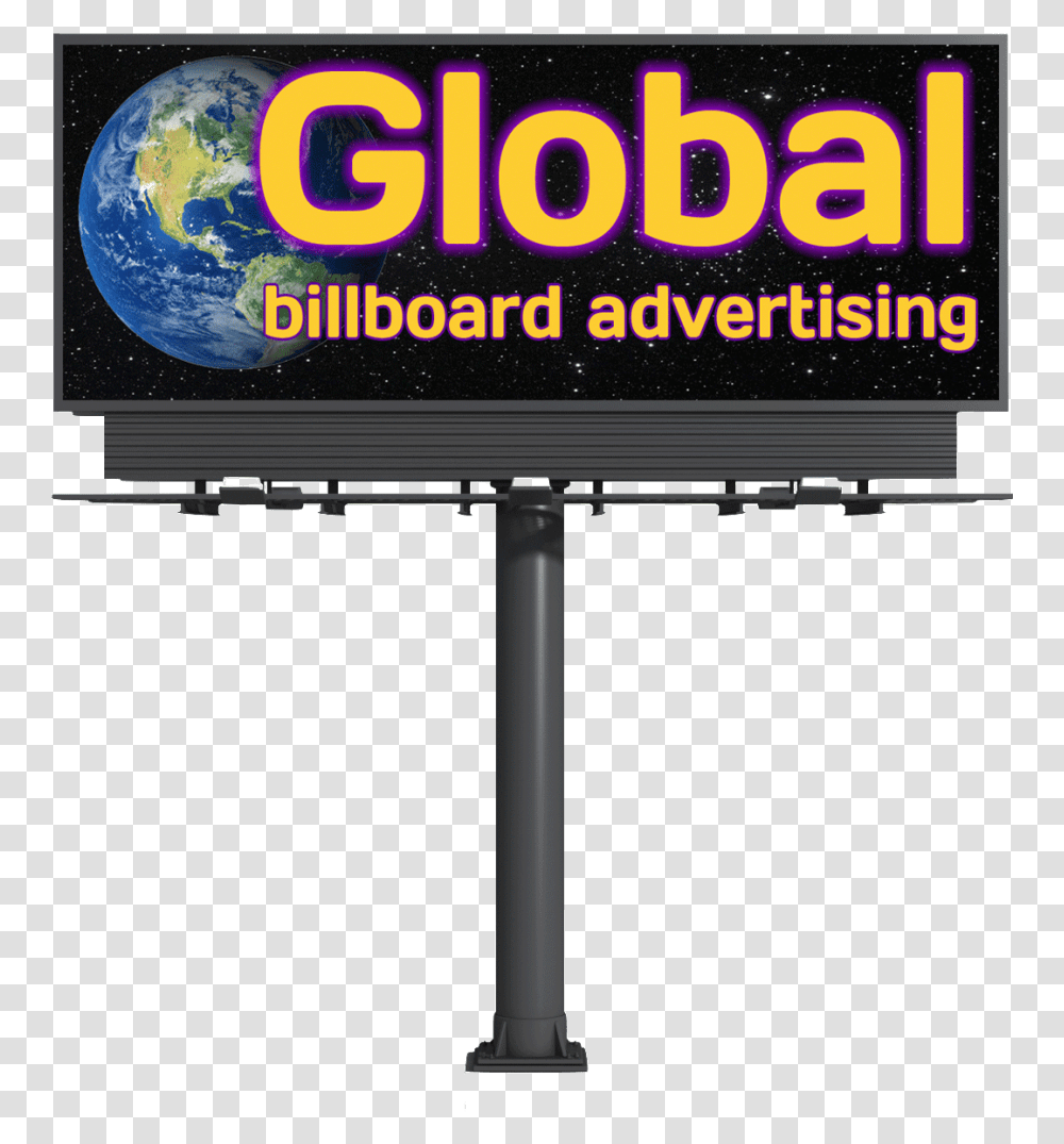 Advertise Global Billboard Advertising Earth, Advertisement, Screen, Electronics Transparent Png