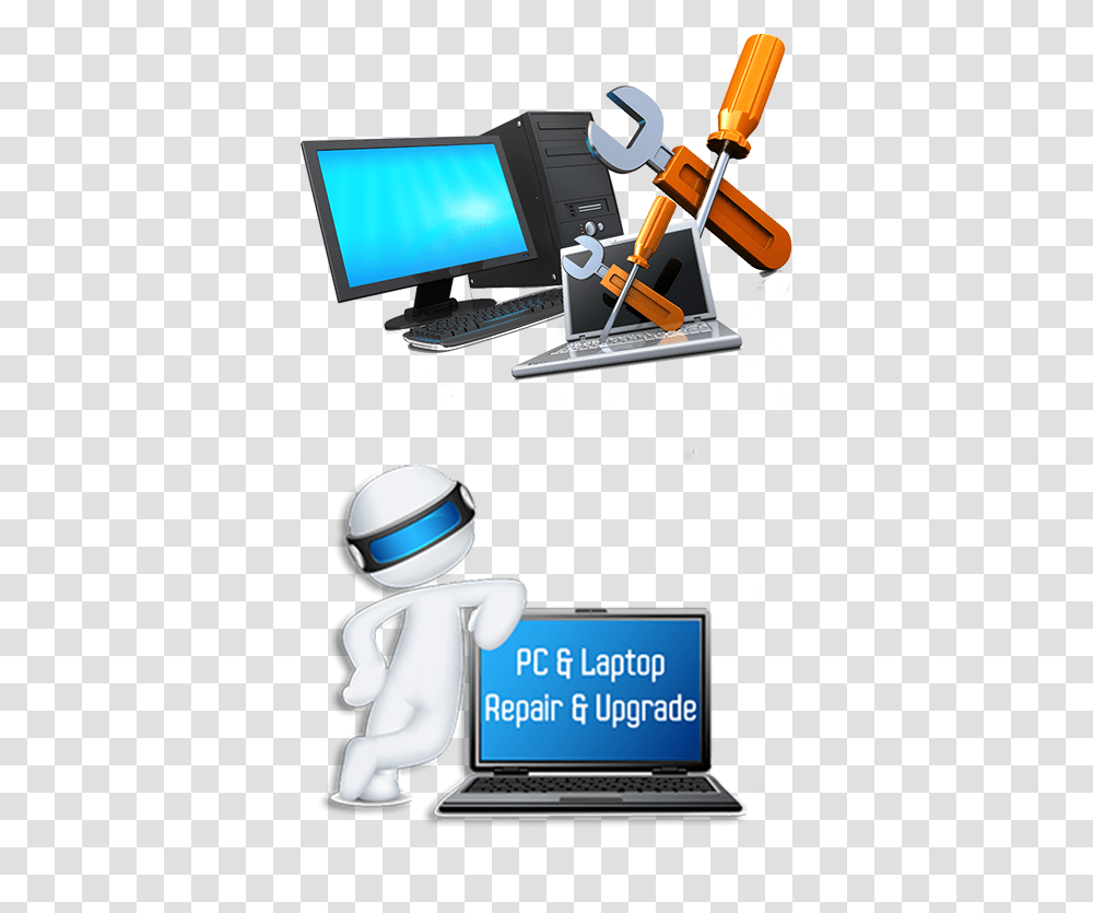 Advertisement Clipart Pc User Computer And Printer Maintenance, Computer Keyboard, Electronics, Laptop, Monitor Transparent Png