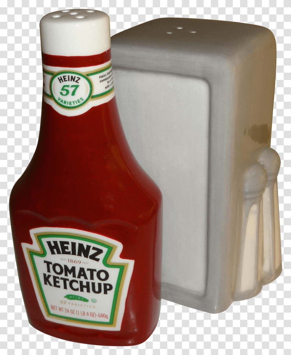 Advertising Heinz Ketchup Amp Napkin Holder Salt And Heinz Ketchup Glass Bottle, Food, Interior Design, Indoors Transparent Png