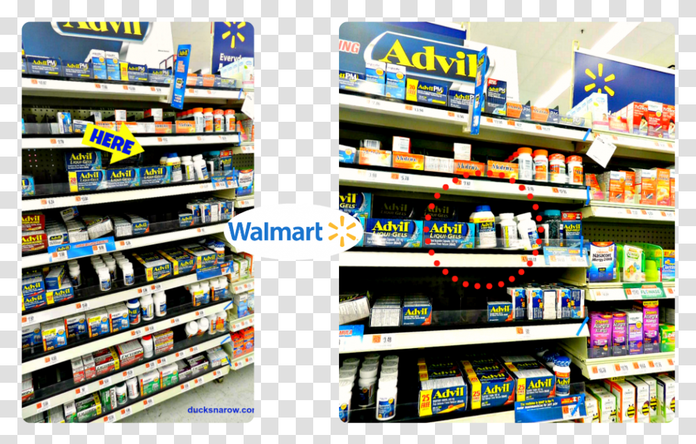 Advil Walmart, Shelf, Shop, Pharmacy, Furniture Transparent Png