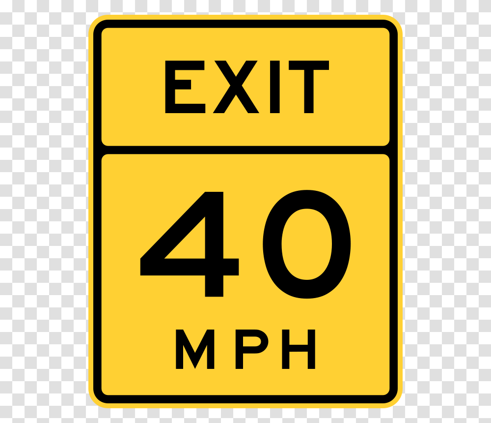 Advisory Exit Speed English, Transport, Number Transparent Png