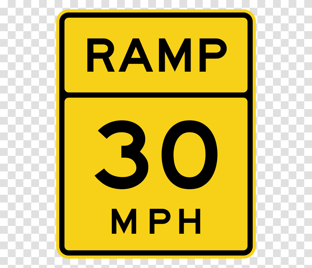 Advisory Ramp Speed English, Transport, Number Transparent Png