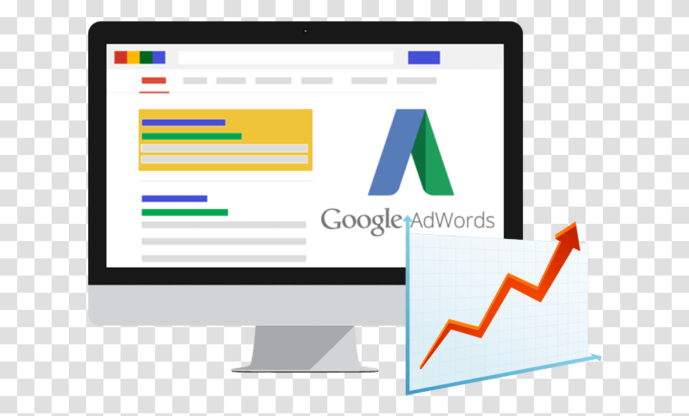 Adword Icon With Example Of Serp Google Adwords, Computer, Electronics, Tablet Computer Transparent Png
