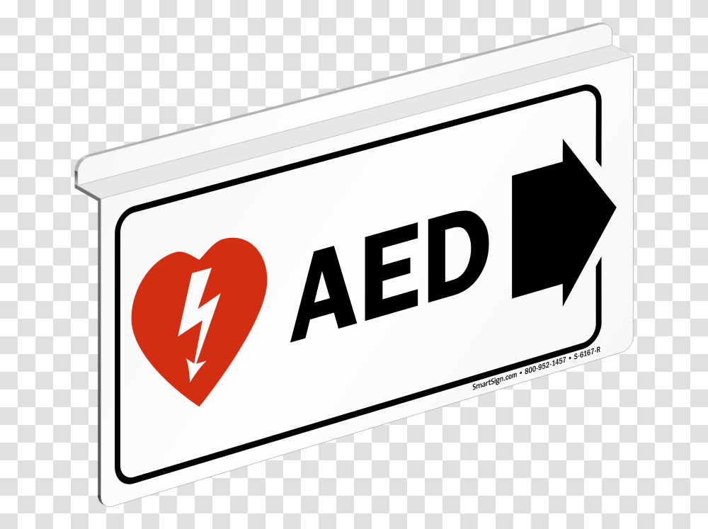 Aed Hanging Sign, Label, First Aid Transparent Png