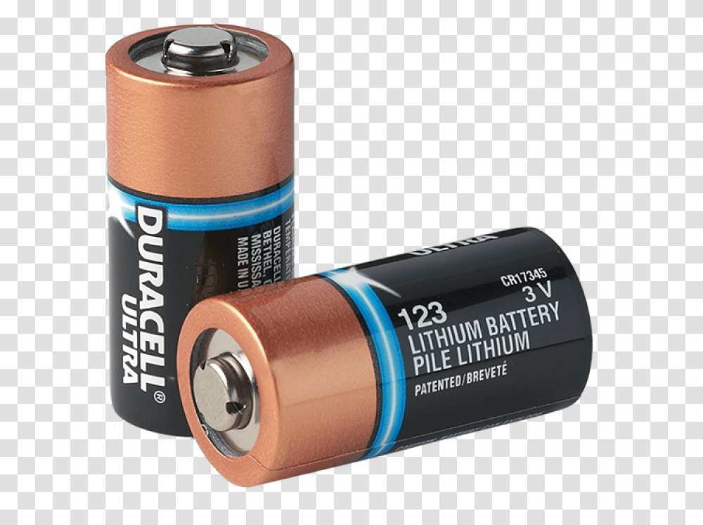 Aed Plus Type 123 Lithium Batteries Duracell Battery, Cylinder, Machine, Rotor, Coil Transparent Png