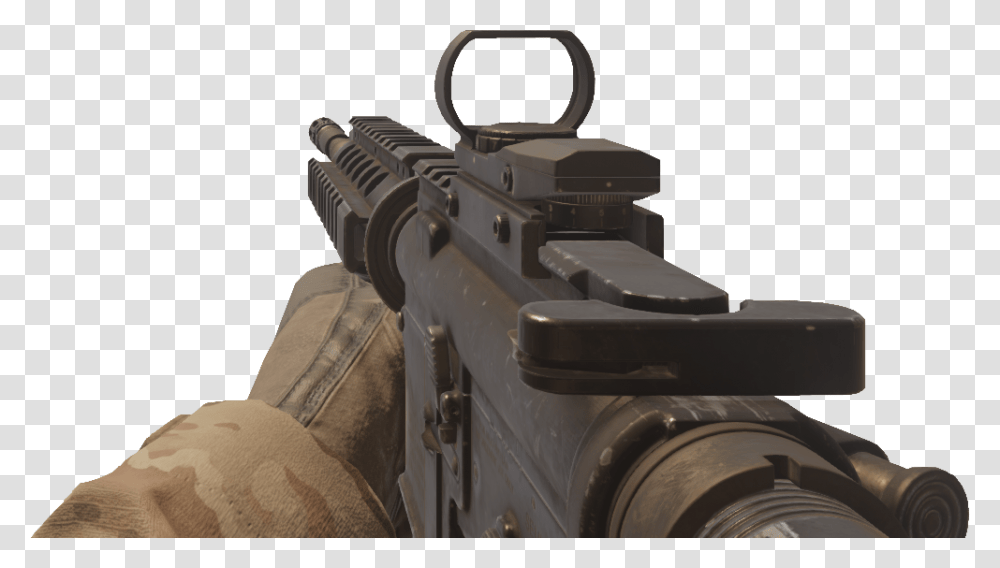 Aeg Vector Red Dot Sight Cod Mwr M4 Grenade Launcher, Camera, Electronics, Weapon, Weaponry Transparent Png