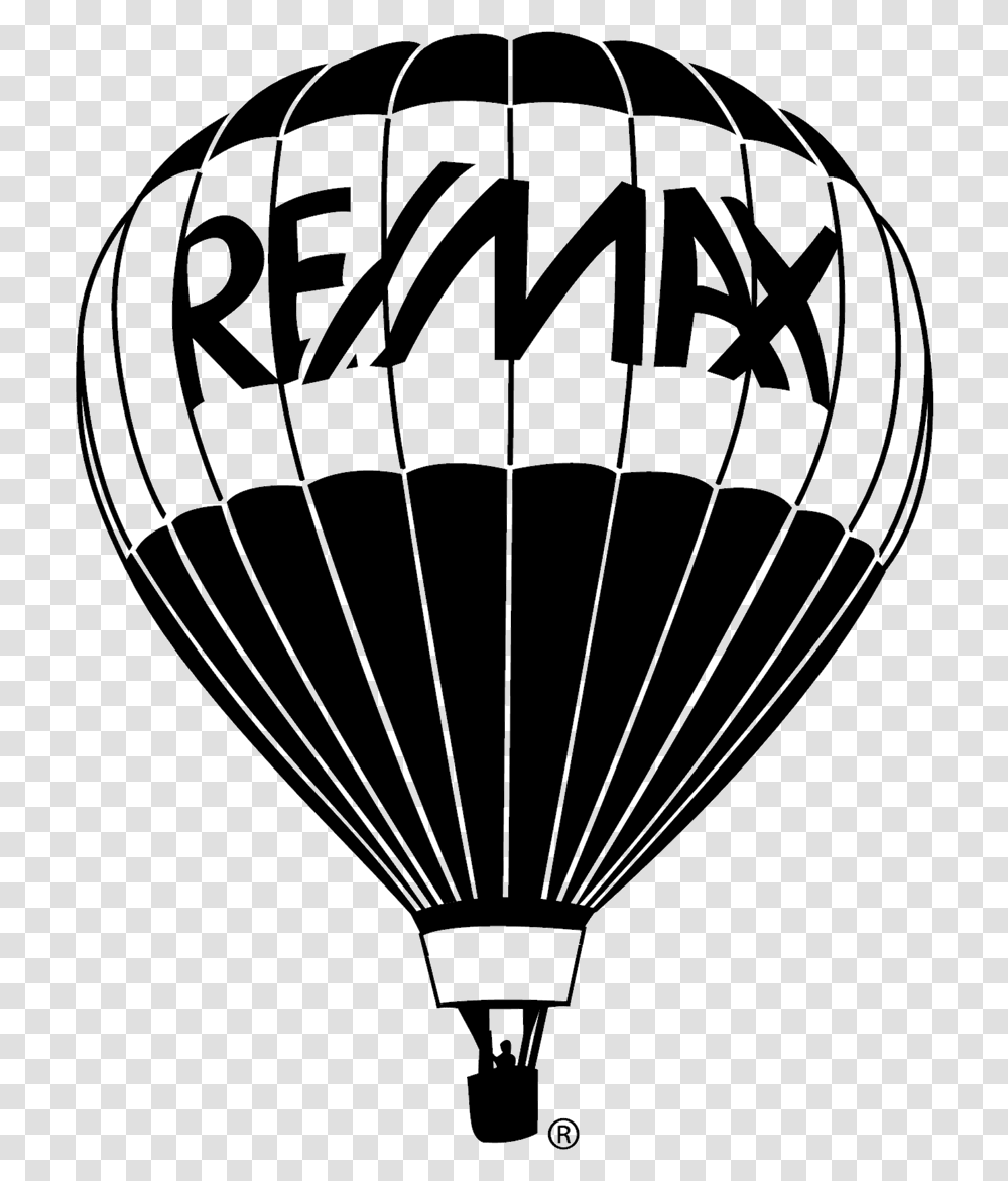 Aerial Balloon Black And White High Resolution Balloon Remax Logos, Hot Air Balloon, Aircraft, Vehicle, Transportation Transparent Png
