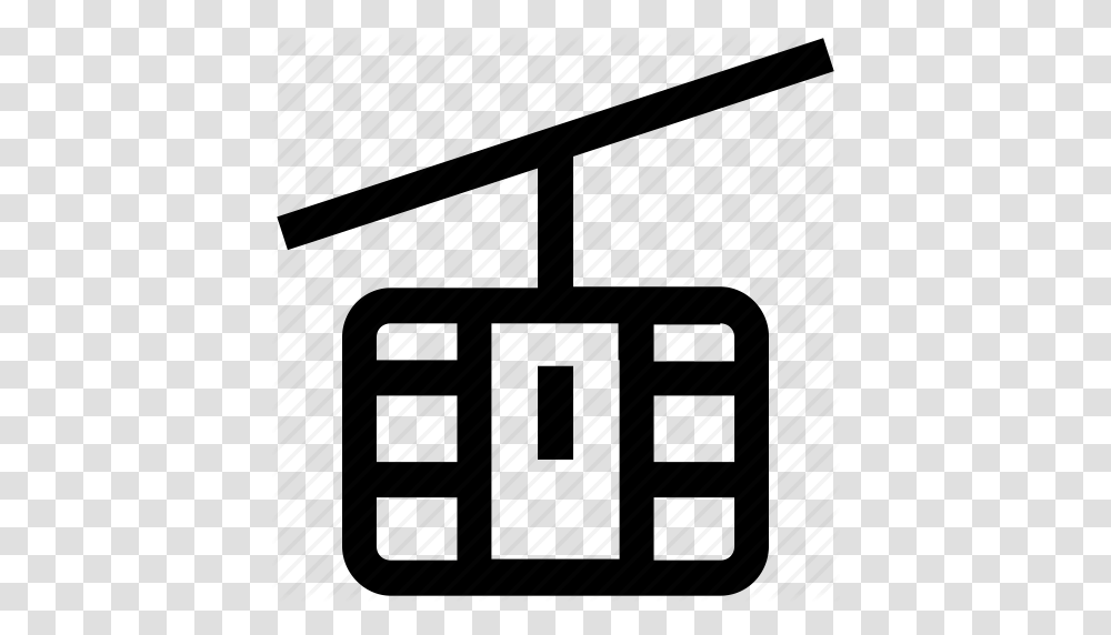 Aerial Lift Chair Lift Park Ropeway Ski Lift Transport Icon, Digital Clock Transparent Png