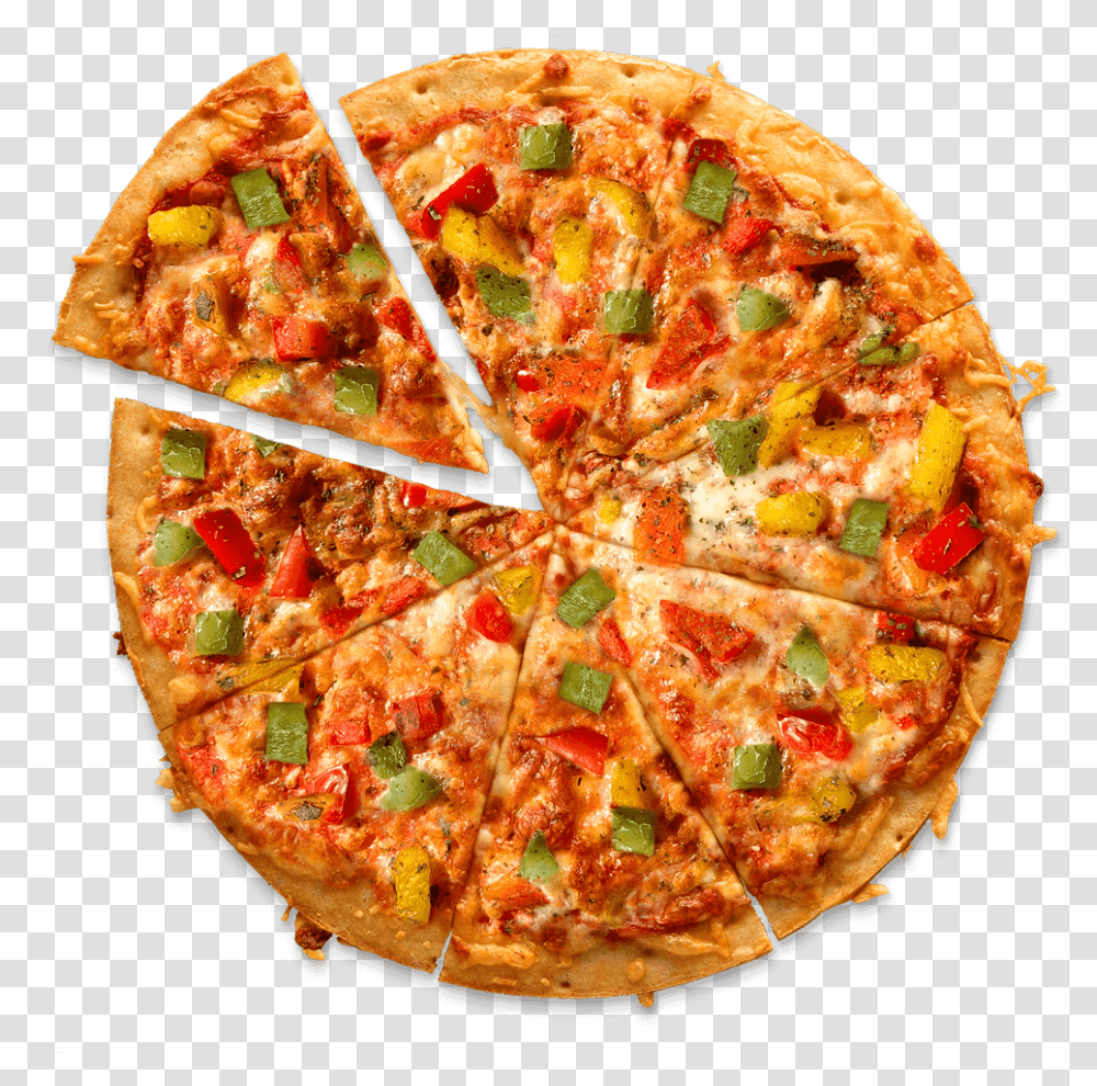 Aerial View Of A Cauliflower Crust Veggie Pizza Made Republic Day Pizza, Food, Meal, Dish Transparent Png