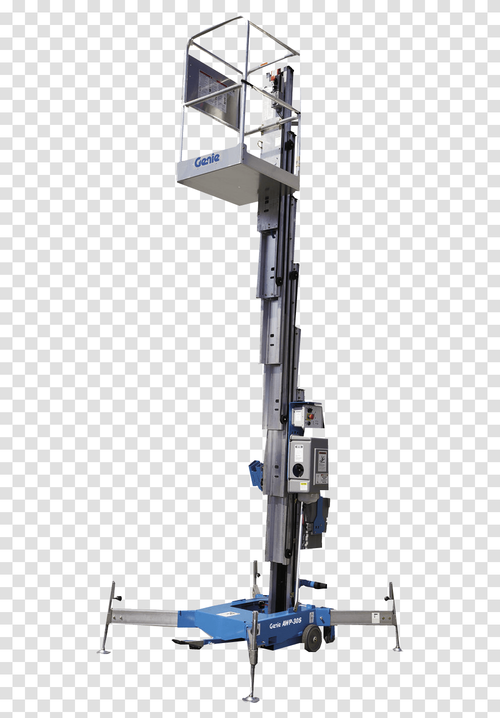 Aerial Work Platform Genie Elevator Forklift Heavy Man Lift Rental, Machine, Utility Pole, Interior Design, Indoors Transparent Png