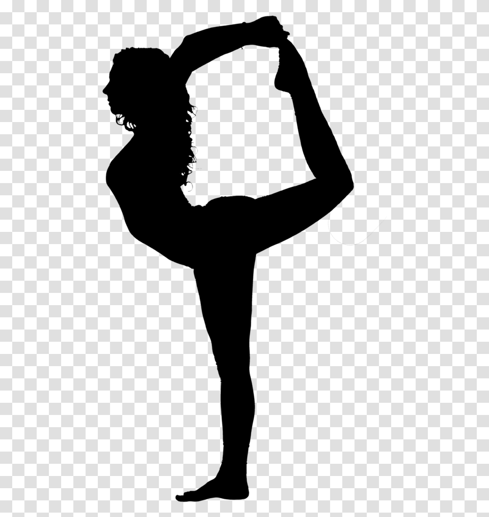 Aerial Yoga Asana Exercise Silhouette Yoga Dancer Pose Silhouette, Gray, World Of Warcraft Transparent Png
