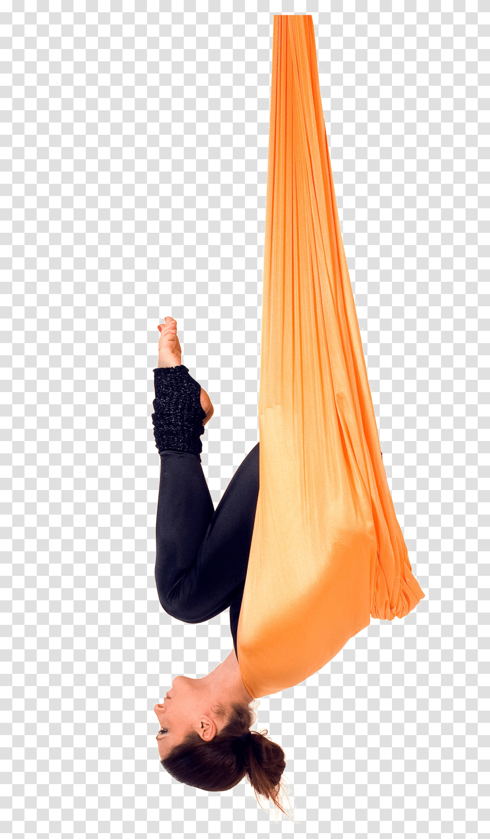 Aerial Yoga Pose File Aerial Yoga Bat Pose, Person, Sleeve, Leisure Activities Transparent Png