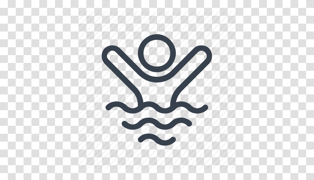 Aerobics Aqua Aquatics Pool Sports Swim Water Icon, Alphabet, Logo Transparent Png