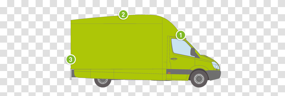 Aerodynamic Luton Van, Moving Van, Vehicle, Transportation Transparent Png