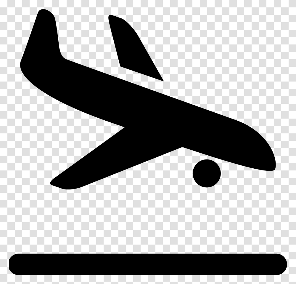 Aeroplane Airplane Landing Icon, Gray, World Of Warcraft Transparent Png