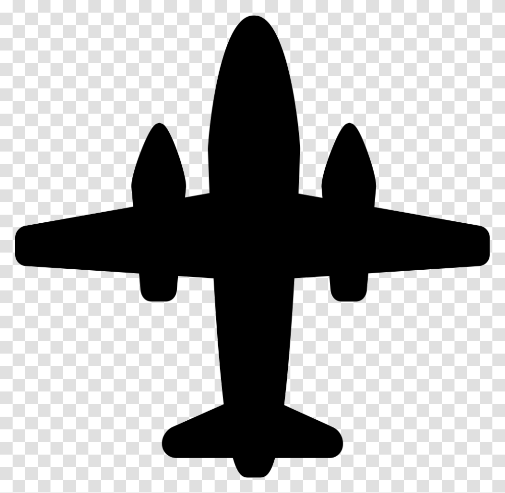 Aeroplane With Two Big Engines Monoplane, Cross, Vehicle, Transportation Transparent Png