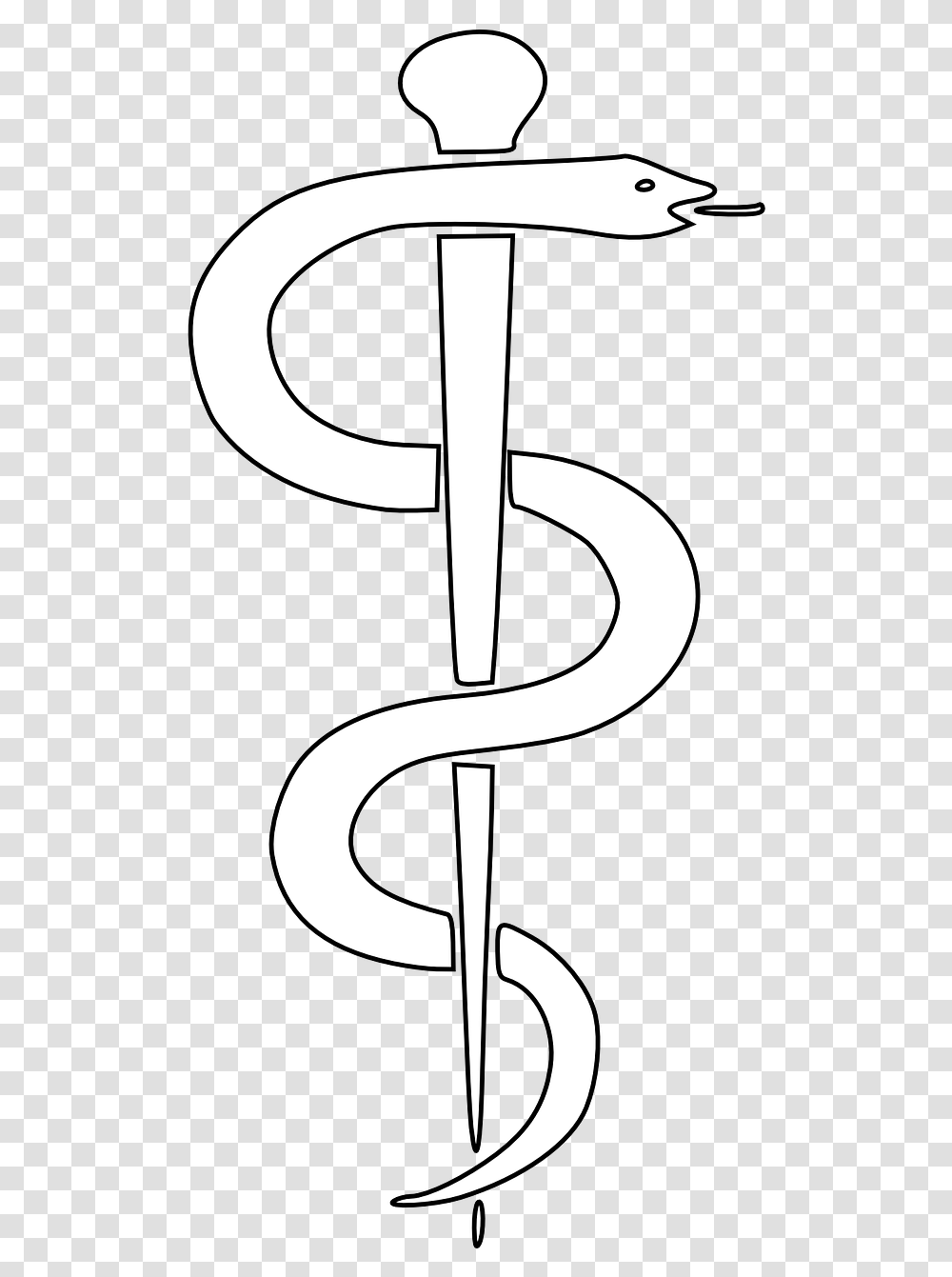 Aesculapian Staff Rod Of Asclepius Health Free Picture Rod Of Asclepius White, Cross, Alphabet Transparent Png