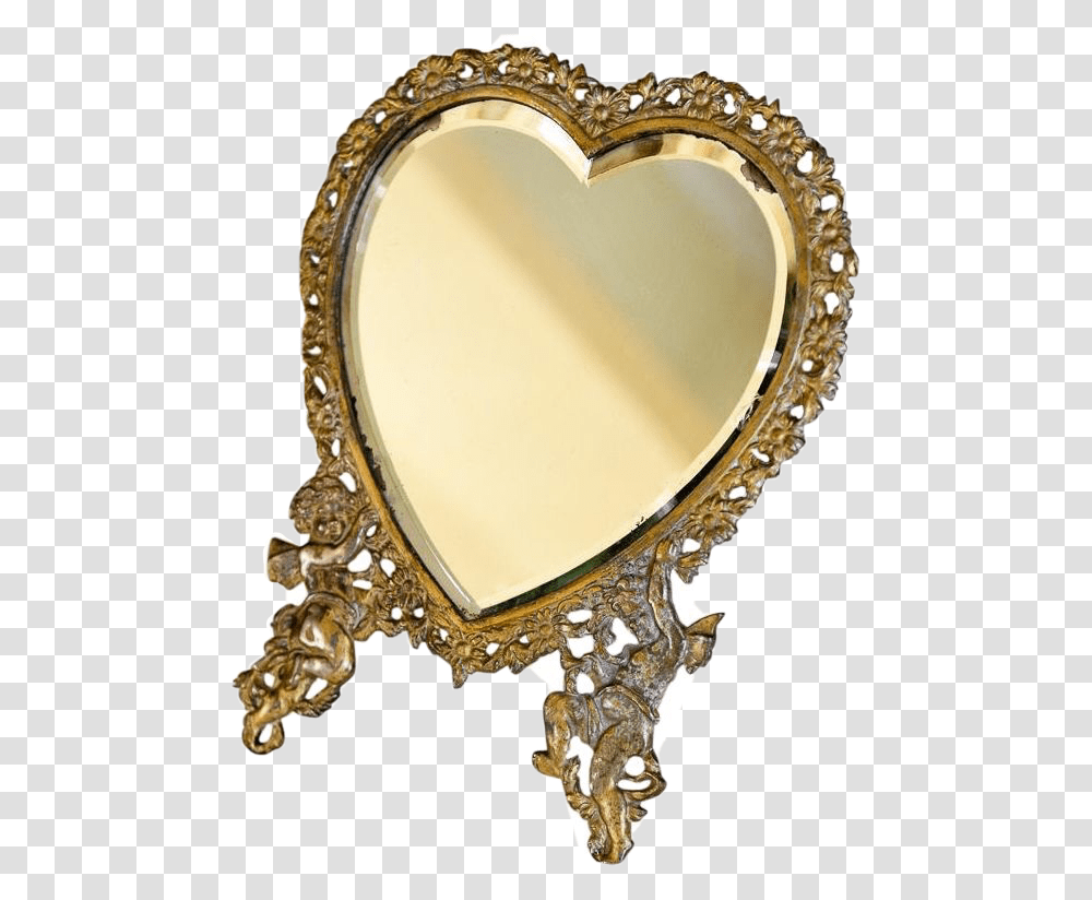 Aesthetic Aesthetics Vintage Vintageaesthetic Moodboard Heart, Mirror, Ring, Jewelry, Accessories Transparent Png