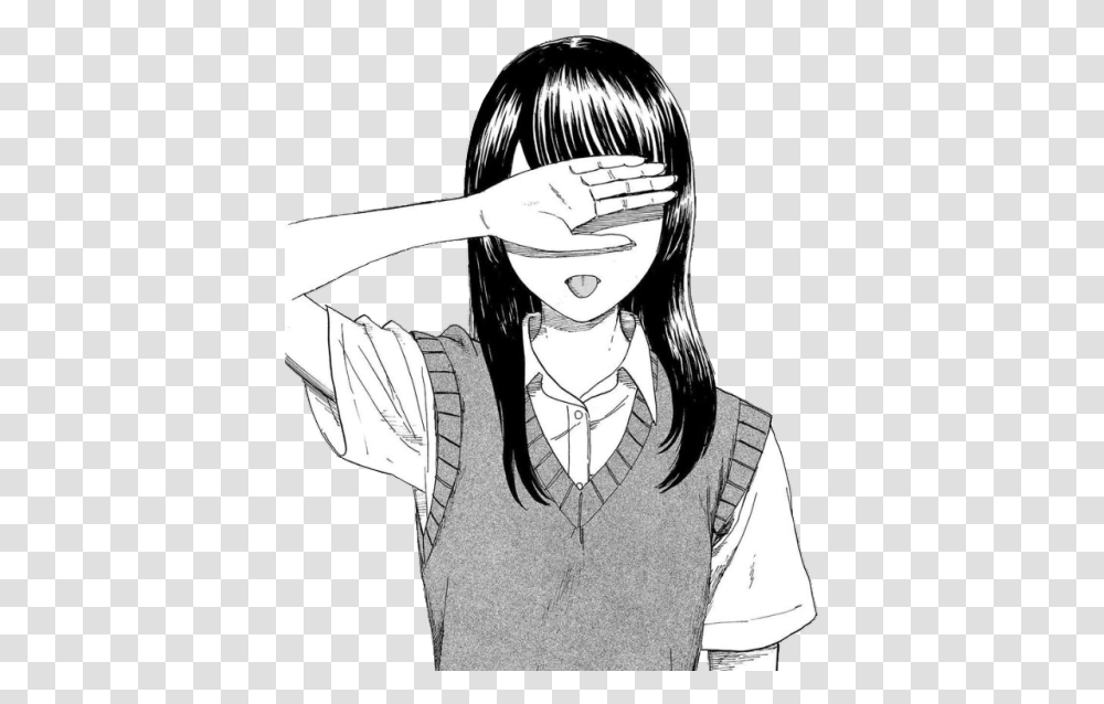 Aesthetic Anime Girl, Manga, Comics, Book, Person Transparent Png