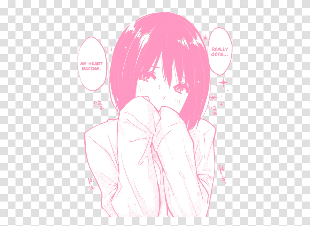 Aesthetic Anime Girl Phone, Comics, Book, Person Transparent Png