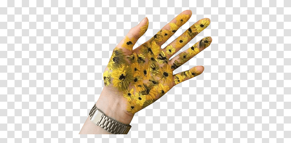 Aesthetic Art Picture Aesthetic Yellow Tumblr, Hand, Apparel, Wrist Transparent Png
