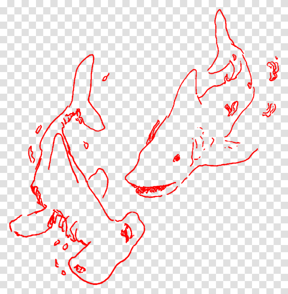 Aesthetic Art Sketch Doodle Shark Sharks Lineart, Light, Pattern, Animal, Neon Transparent Png