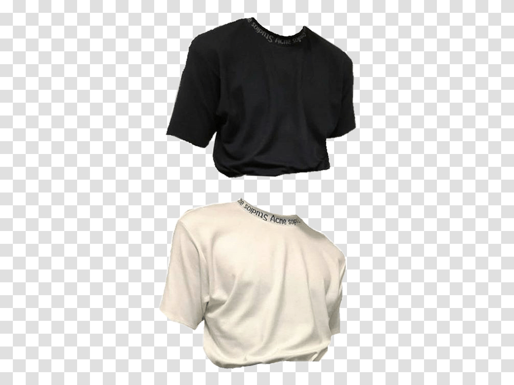 Aesthetic Black Shirt Aesthetic, Clothing, Sleeve, Person, T-Shirt Transparent Png