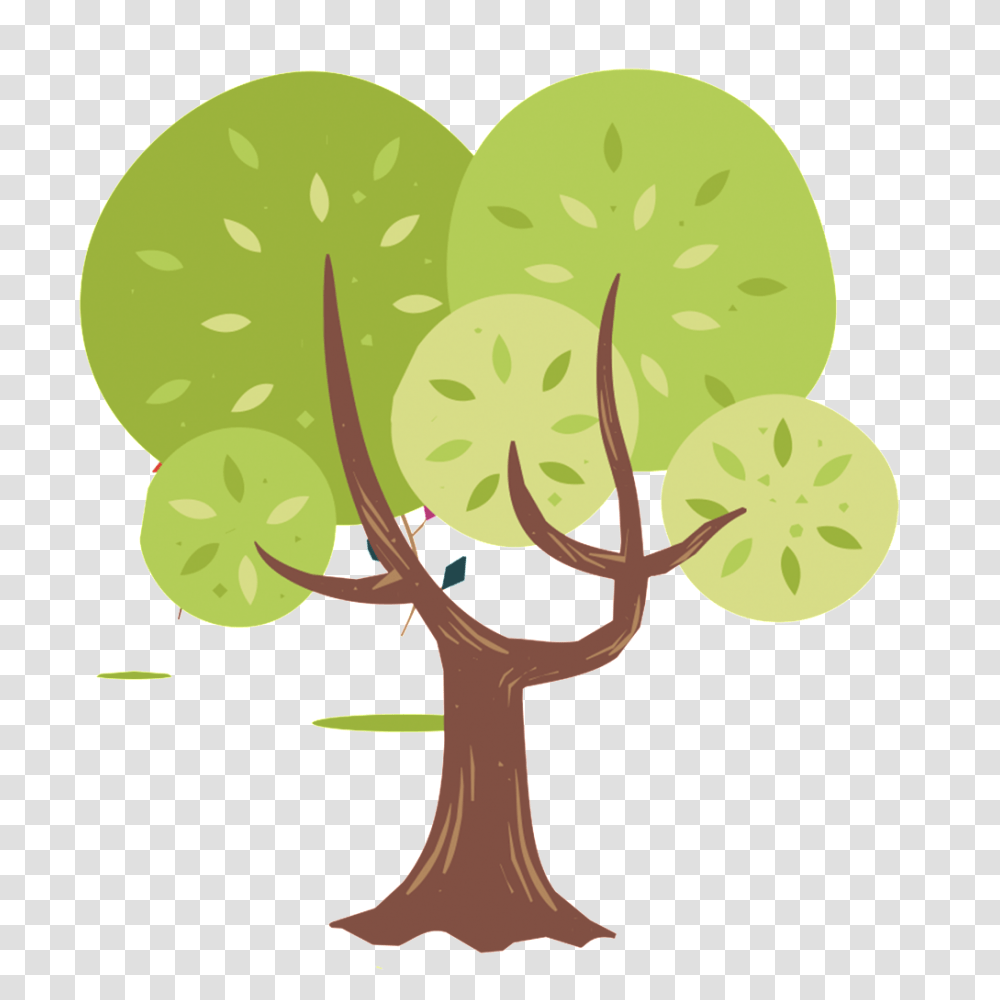Aesthetic Cartoon Tree Vector Free Download Vector, Plant, Green, Fruit, Food Transparent Png