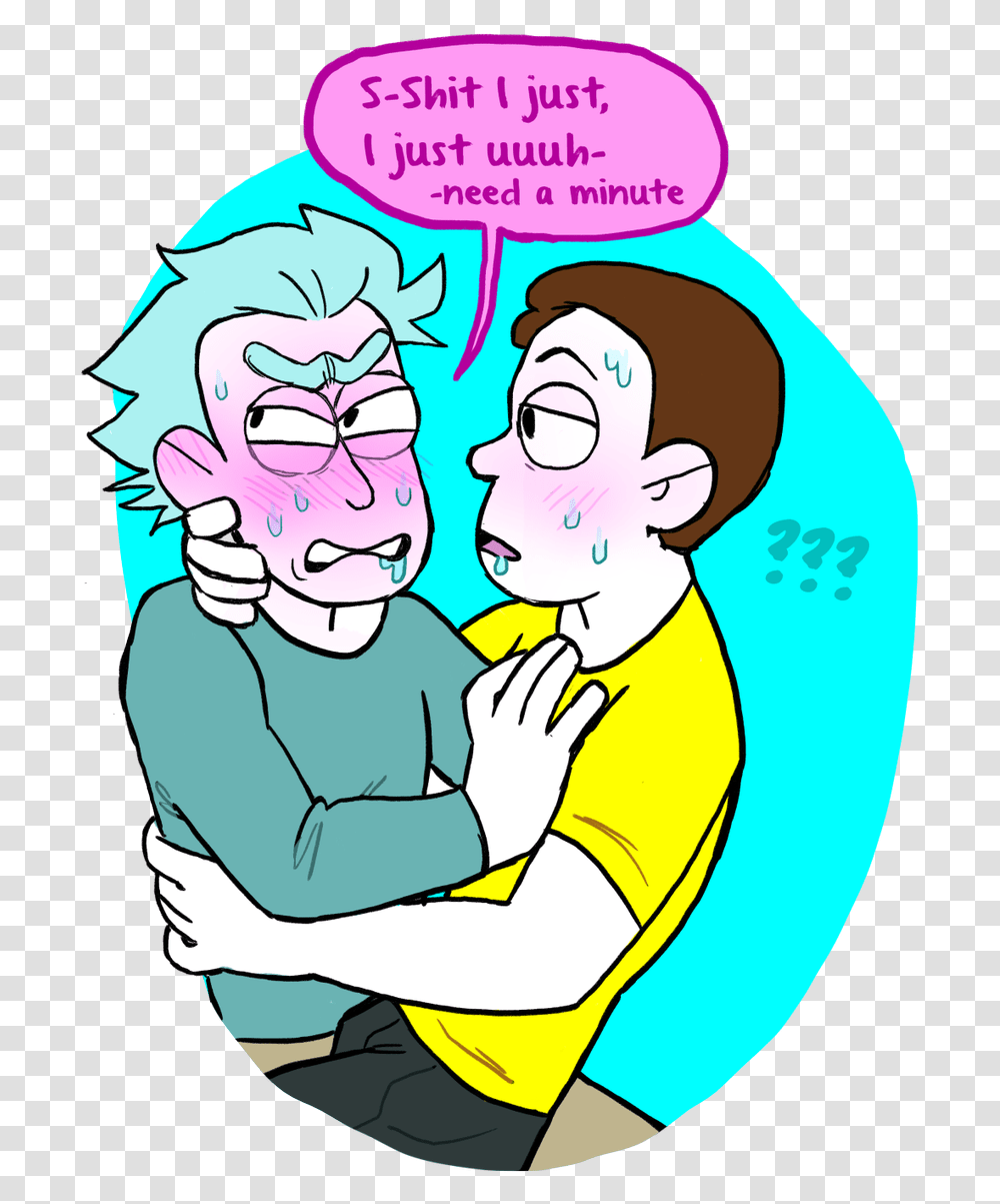 Aesthetic Clipart Aesthetic Rick And Morty Love, Hug, Graphics, Drawing, Poster Transparent Png