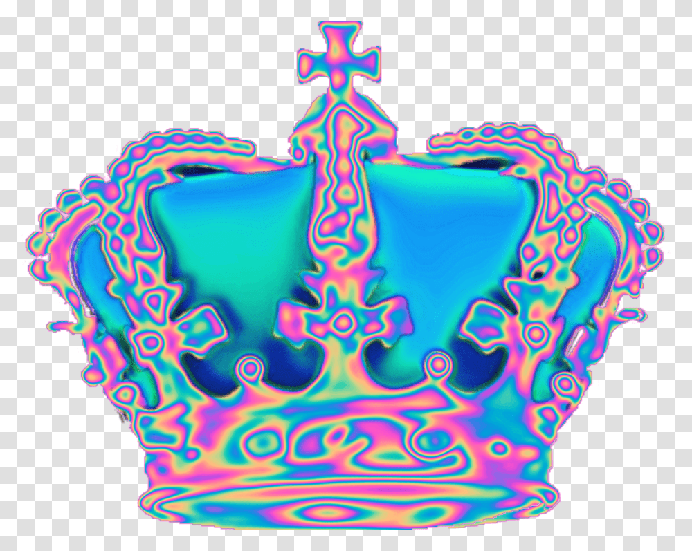 Aesthetic Crown Background, Birthday Cake, Dessert, Food, Icing Transparent Png