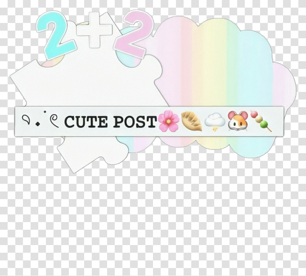 Aesthetic Cute Kawaii Sticker By For Party, Text, Icing, Cream, Cake Transparent Png