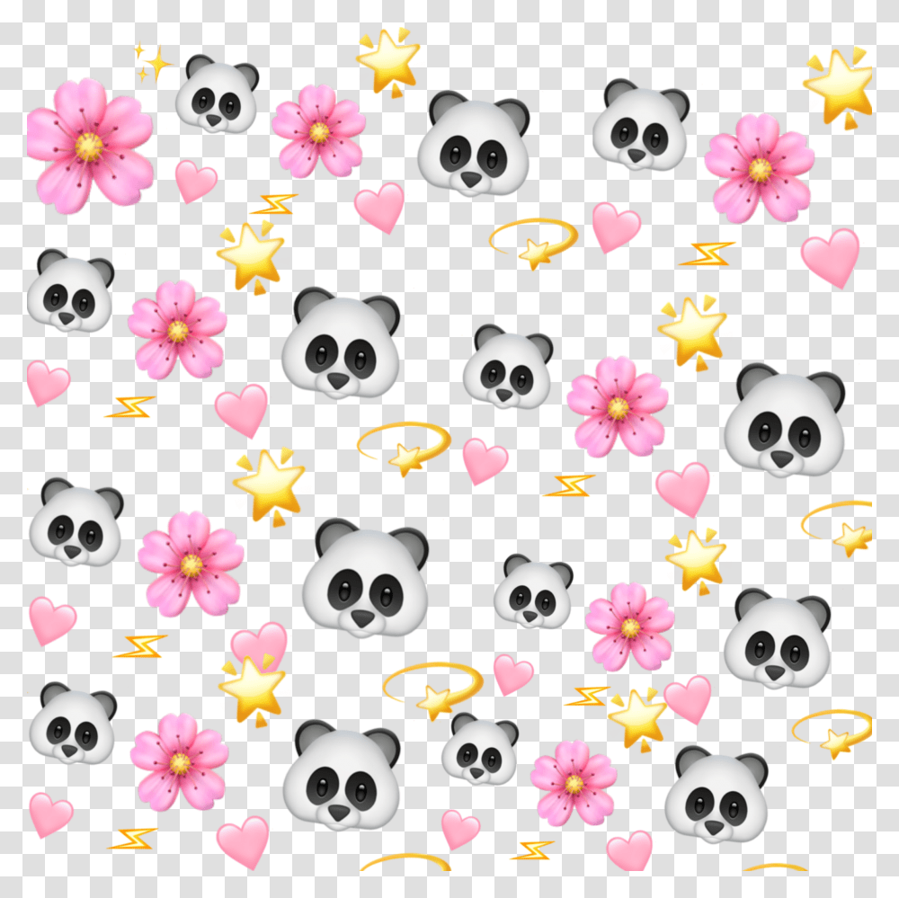 Aesthetic Emoji Background Backgrounds Emojibackground Emoji Flower Crown, Paper, Confetti Transparent Png