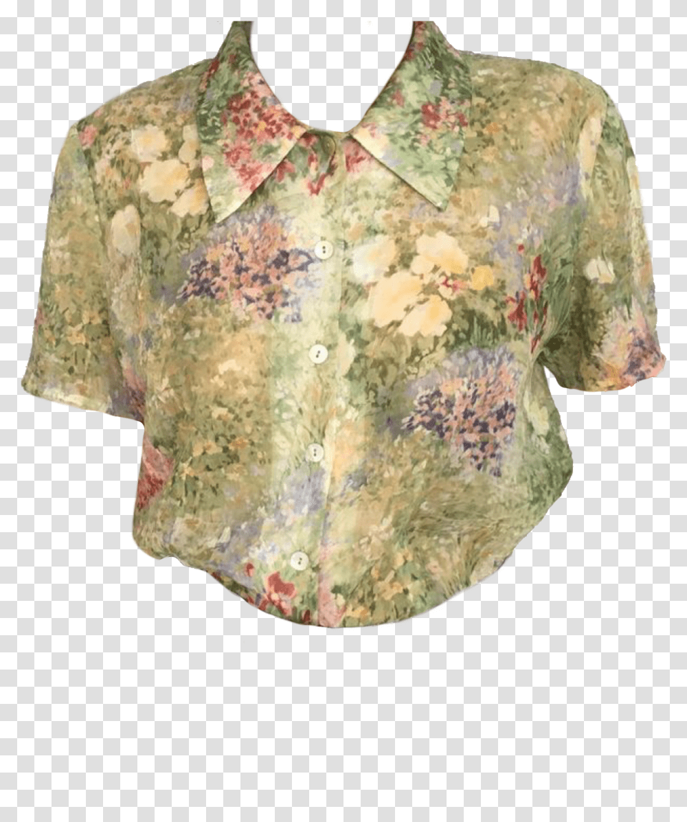 Aesthetic Floral Shirt, Apparel, Blouse, Fashion Transparent Png