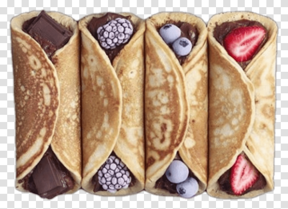 Aesthetic Foodfotoedit Crepes Waffle Remix Aesthetic Food, Bread, Plant, Blueberry, Fruit Transparent Png