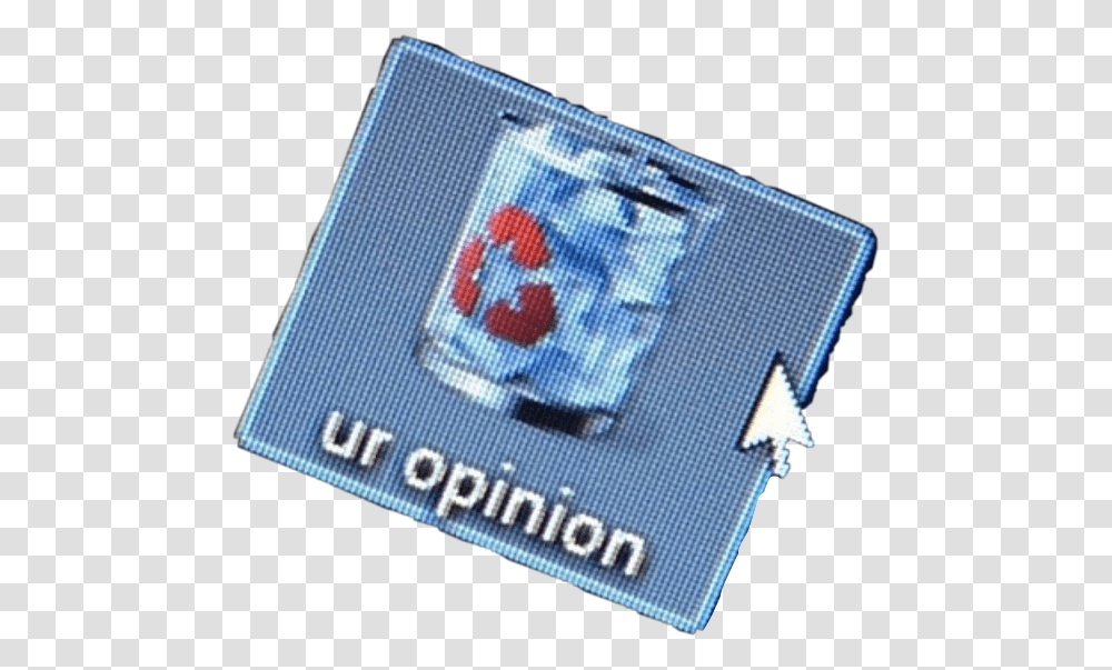 Aesthetic Funny Computer Cursor Trash Opinion Ur Opinion Is Trash, Electronics, Passport, Id Cards Transparent Png
